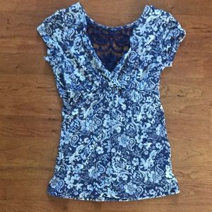 Vanity mock lace top